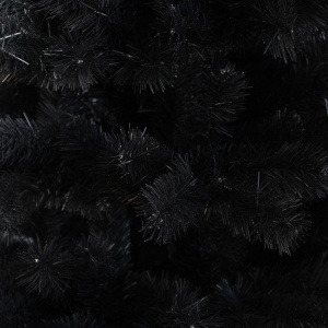 Brad artificial de craciun, royal black, inaltime 220 cm, negru, cu suport inclus - Img 3