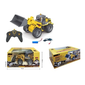 Buldozer cu telecomanda, lumina led, tractiune 4x4, rotire 360 grade, reincarcabil usb - Img 4