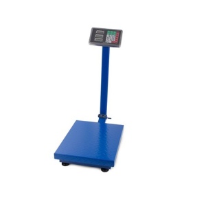 Cantar electronic industrial, maxim 150 kg, display led, otel, albastru - Img 3