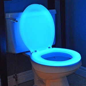 Capac de wc fosforescent, lumineaza turcoaz in intuneric, soft close - Img 7