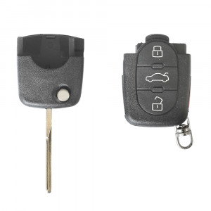 CARCASA CHEIE CONTACT PENTRU AUDI A3 / A6 / A8, 3+1 BUTOANE, CU CHEIE - Img 2