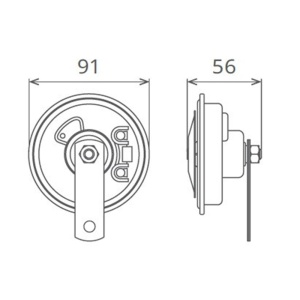 CLAXON ELECTROMAGNETIC, TIP DISC, 24V 3A TON INALT - Img 5