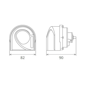 CLAXON ELECTROMAGNETIC, TIP MELC, 24V 3A TON JOS, DESIGN LIGHT - Img 7