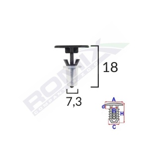 CLIPS TAPITERIE PENTRU SHARAN/ALHAMBRA SET 10 BUC - Img 3