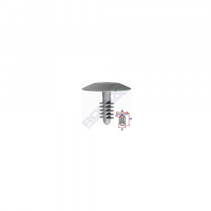 CLIPS TAPITERIE PENTRU UNIVERSAL 10.6X12MM - GRI SET 10 BUC