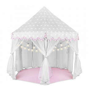 Cort tip castel, forma hexagonala, 135x140 cm, 6 ferestre cu perdele, pliabil, husa depozitare - Img 4