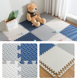 Covoras puzzle xl, 60x60 cm, grosime 2 cm, spuma eva, 2 piese culoare alb - Img 9