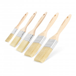 HANDY - Set pensule, mâner lemn - 5 buc. - 1 x 1" / 2 x 1,5" / 2 x 2" - Img 1