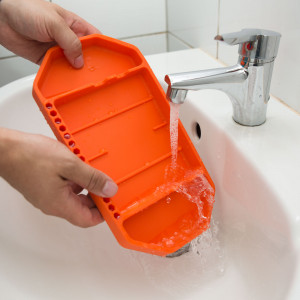 HANDY - Tavă cauciuc pemtru unelte, cu compartimente şi suport pentru bituri - Img 3