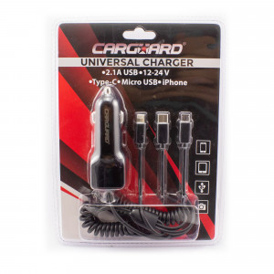 Încărcător universal cu încărcare rapidă Type-C - Micro-USB, iPhone - CARGUARD - Img 2