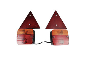 KIT MAGNETIC LAMPI REMORCA CU CABLU LUNG DE 7M. CABLU INTRE LAMP
