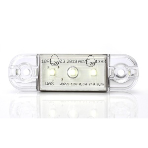 LAMPA GABARIT LED 710 W97.1, 12V-24V, POZITIE ALB WAS - Img 9