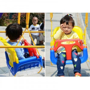 Leagan 3 in 1 pentru copii, brate ajustabile 115-200 cm, sezut 45x40x38 cm, multicolor - Img 7