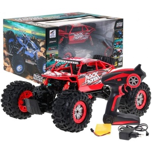 Masina cu telecomanda off-road, toate tipurile de teren, apa si zapada, scara 1:12, tractiune 4x4, rosie - Img 11
