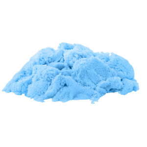 Nisip kinetic 500g, ecologic, maleabil, 10 forme incluse culoare albastru - Img 1