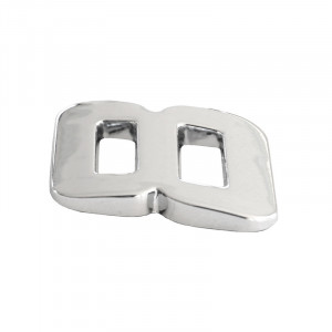 ORNAMENT AUTO 3D. CIFRA 8. 26 MM. CROMAT - Img 1