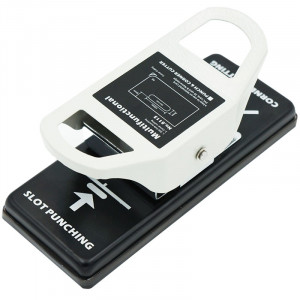 Perforator 10 coli si rotunjitor colturi carduri raza 5 mm, metal, heavy duty, bright office