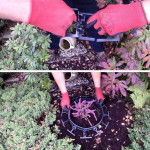 Pini plastic pentru fixare separator gazon, lungime 20 cm, negri - Img 10