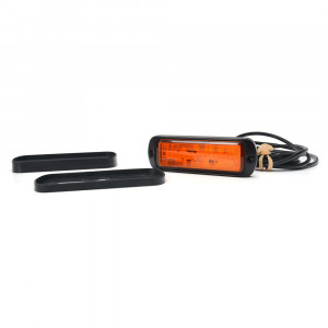 PROIECTOR STROBOSCOPIC LED PORTOCALIU 1469 W218 CU MONTARE IN GRILA, 2 FAZE FLASH, 12V-24V, 21W WAS - Img 4