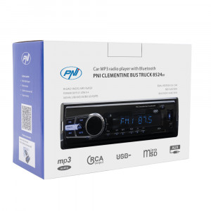 RADIO MP3 PLAYER AUTO PNI CLEMENTINE BUS TRUCK 8524BT RDS 4X45W 12V/24V CU SD, USB, AUX, RCA SI BLUETOOTH - Img 7