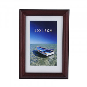 Rama foto willa format 10x15, contur lemn, pentru birou culoare wenghe