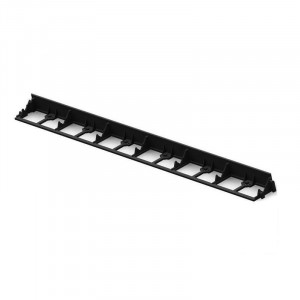 Separator gazon inaltime 4.5 cm, lungime 100 cm, 6 gauri prindere, negru - Img 12