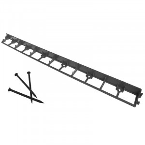 Separator gazon inaltime 4.5 cm, lungime 100 cm, 6 gauri prindere, negru - Img 22
