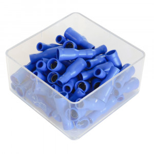 SET 100 MANSOANE ELECTRICE IZOLATE TOTAL ALBASTRE CILINDRIC 5MM - Img 3