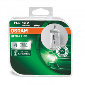 SET 2 BECURI 12V H4 60/55 W ULTRA LIFE OSRAM - Img 4