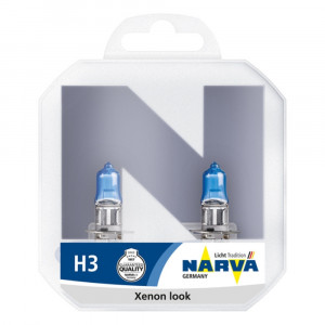 SET 2 BECURI FAR H3 55W 12V RANGE POWER WHITE NARVA - Img 2