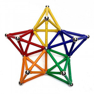 Set constructie magnetic 3d, 230 piese, joc educativ creativ, varsta 6+, procart - Img 11