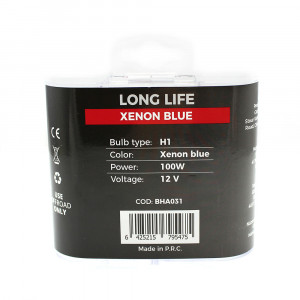 Set de 2 becuri Halogen H1, 100W +130% Intensitate - LONG LIFE - CARGUARD - Img 5