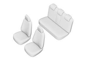 SET HUSE SCAUN AUDI A-4 (B6) 2002-2008 CU TETIERE SPATE IN FORMA DE L - Img 2