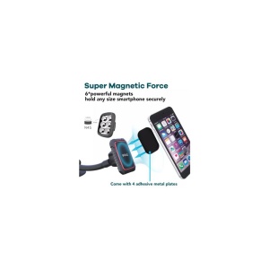 SUPORT TELEFON MAGNETIC AUTO CU FIXARE PE PARBRIZ CU VENTUZA - Img 18