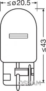 BEC 12V WY21W ORIGINAL SET 10 BUC OSRAM - Img 2