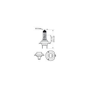 BEC MOTO H7 CRYSTAL VISION ULTRA 12V 55W (blister) PHILIPS - Img 6