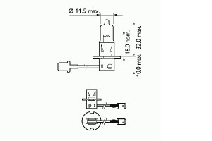 BEC PROIECTOR H3 12V 55W PK22S BASIC SCT - Img 1