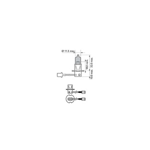 BEC PROIECTOR H3 12V WHITE VISION ULTRA (blister) PHILIPS - Img 5