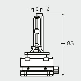 BEC XENON 42V D3S 4300 K XENARC ORIGINAL OSRAM - Img 3