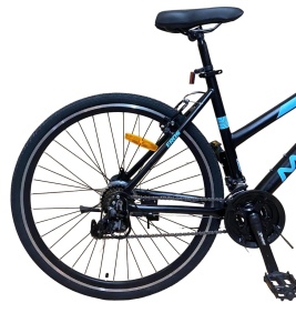 Bicicleta dama 700c hibrid, munte, oras, 21 viteze shimano, v-brake, cadru 17 inch aluminiu - Img 5