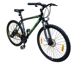 Bicicleta hibrida 700c, de munte si oras, cadru 18 inch aluminiu, 21 viteze shimano, frane pe disc - Img 2