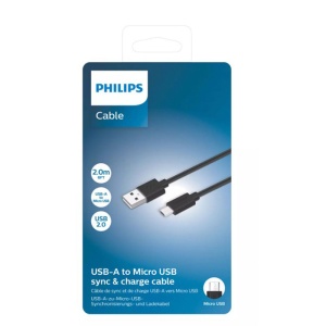 CABLU DATE INCARCARE 2 M USB-A LA MICRO USB - Img 2