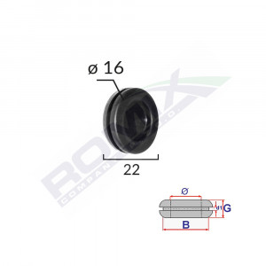 CAPAC CAUCIUC INCHIS UNIVERSAL DIAMETRU 16MM SET 5 BUC - Img 2