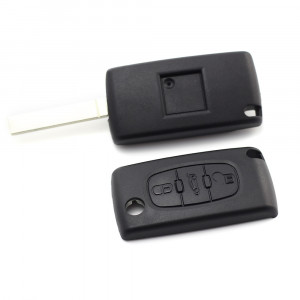 Citroen / Peugeot 307 - Carcasa tip cheie briceag cu 3 butoane, lama VA2-SH3, fara suport baterie, buton portbagaj - Img 3