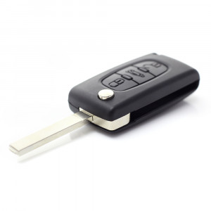Citroen / Peugeot 307 - Carcasa tip cheie briceag cu 3 butoane, lama VA2-SH3, fara suport baterie, buton portbagaj - Img 8