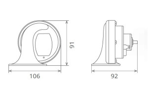 CLAXON ELECTROMAGNETIC 12V 6A TON INALT - Img 3