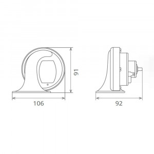 CLAXON ELECTROMAGNETIC, TIP MELC, 24V 3A TON INALT - Img 3