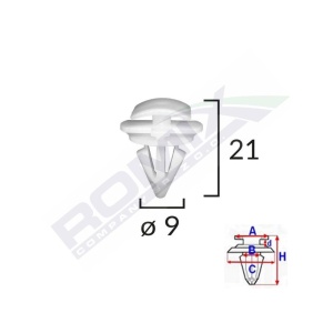CLIPS DE PRAG EXTERIOR PENTRU PASSAT B6 SET 10 BUC - Img 4