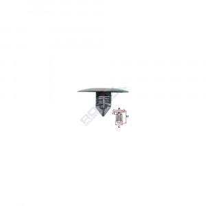 CLIPS FIXARE ELEMENTE ROATA PENTRU DACIA RENAULT - GRI SET 10 BUC - Img 2