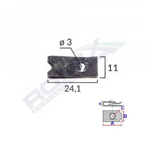 CLIPS FIXARE UNIVERSAL - NEGRU SET 25 BUC